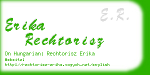 erika rechtorisz business card